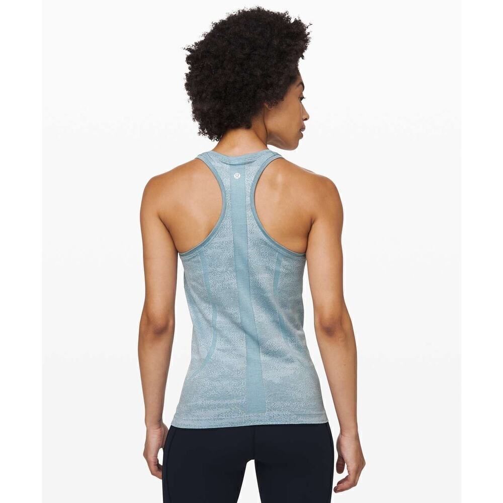 Lululemon Swiftly Speed Racerback tank blue size 4